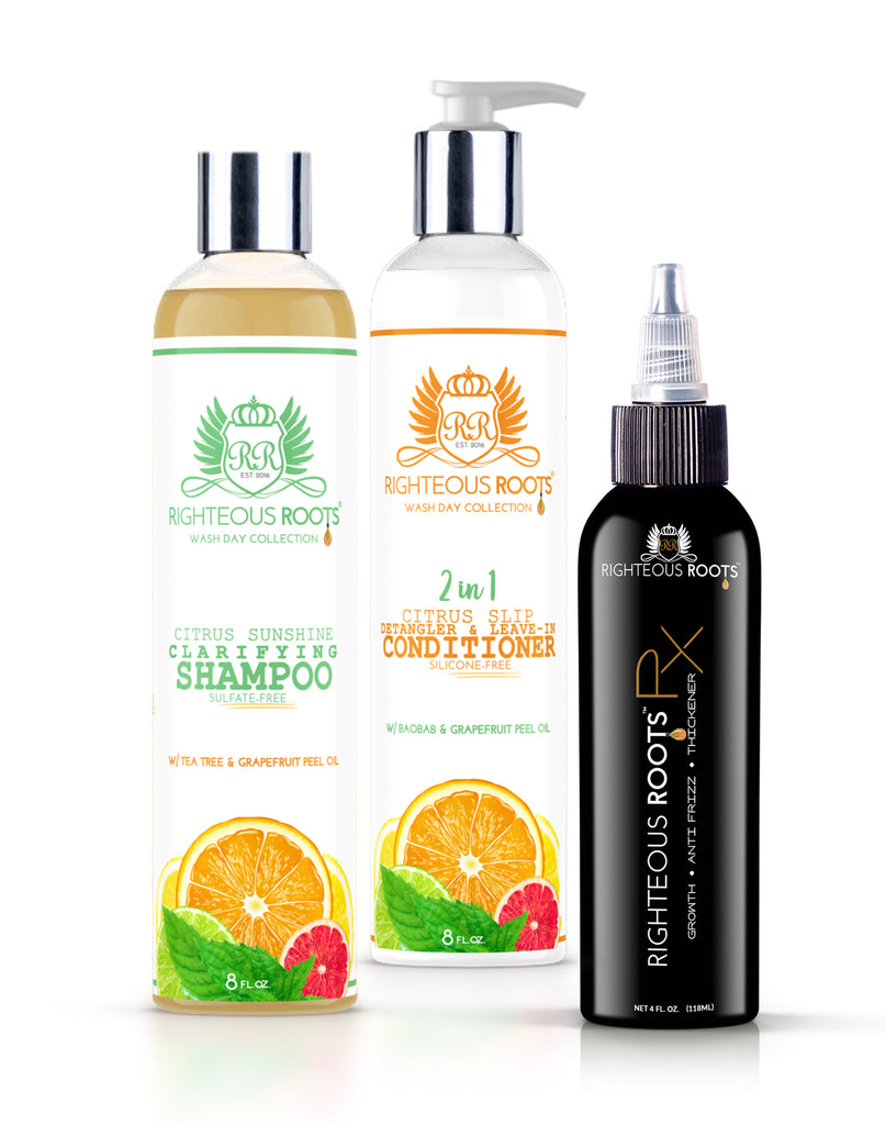 Righteous Roots Oils- Hair thickener, detangler, hot oil treatment, dc ...